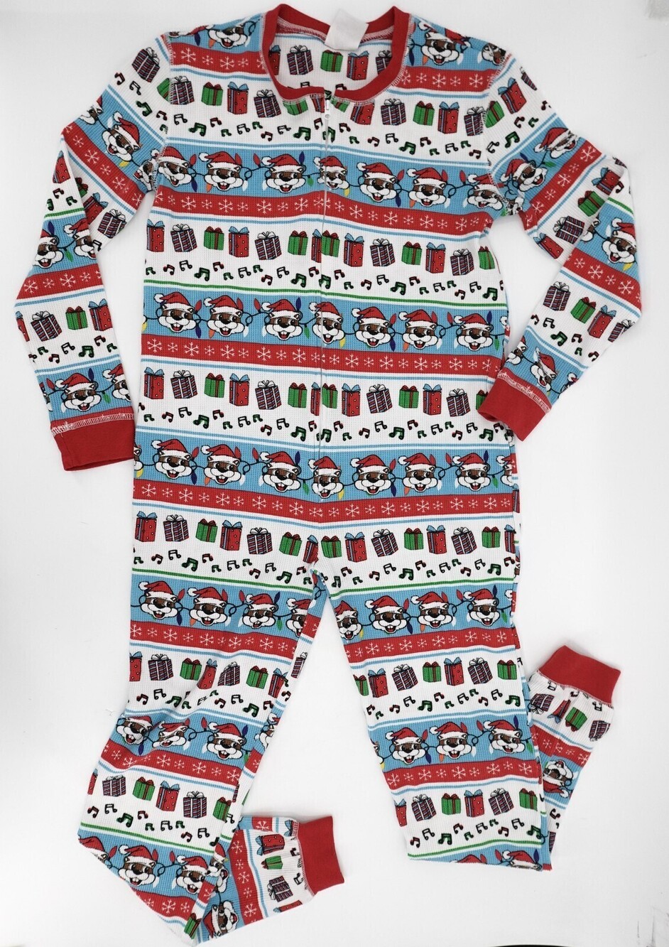 Buc-ee's Pajamas One Piece Adult Small Waffle Thermal Christmas Holiday